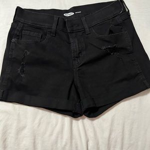 Old navy, boyfriend style size 2 black shorts